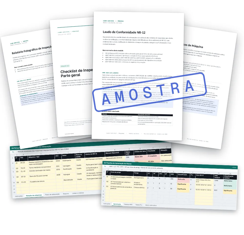 Capas reais dos 6 modelos do plano Essencial, com carimbo de amostra.